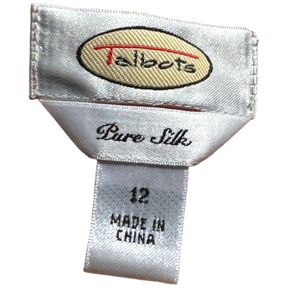 Talbots Peach/Pink Silk 2-Piece Dress Suit - Size 12 - Picture 13 of 13